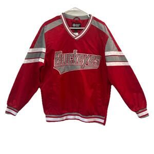 Ohio State‎ Buckeyes G-III Carl Banks Jacket Mens Med Red Windbreaker Pullover